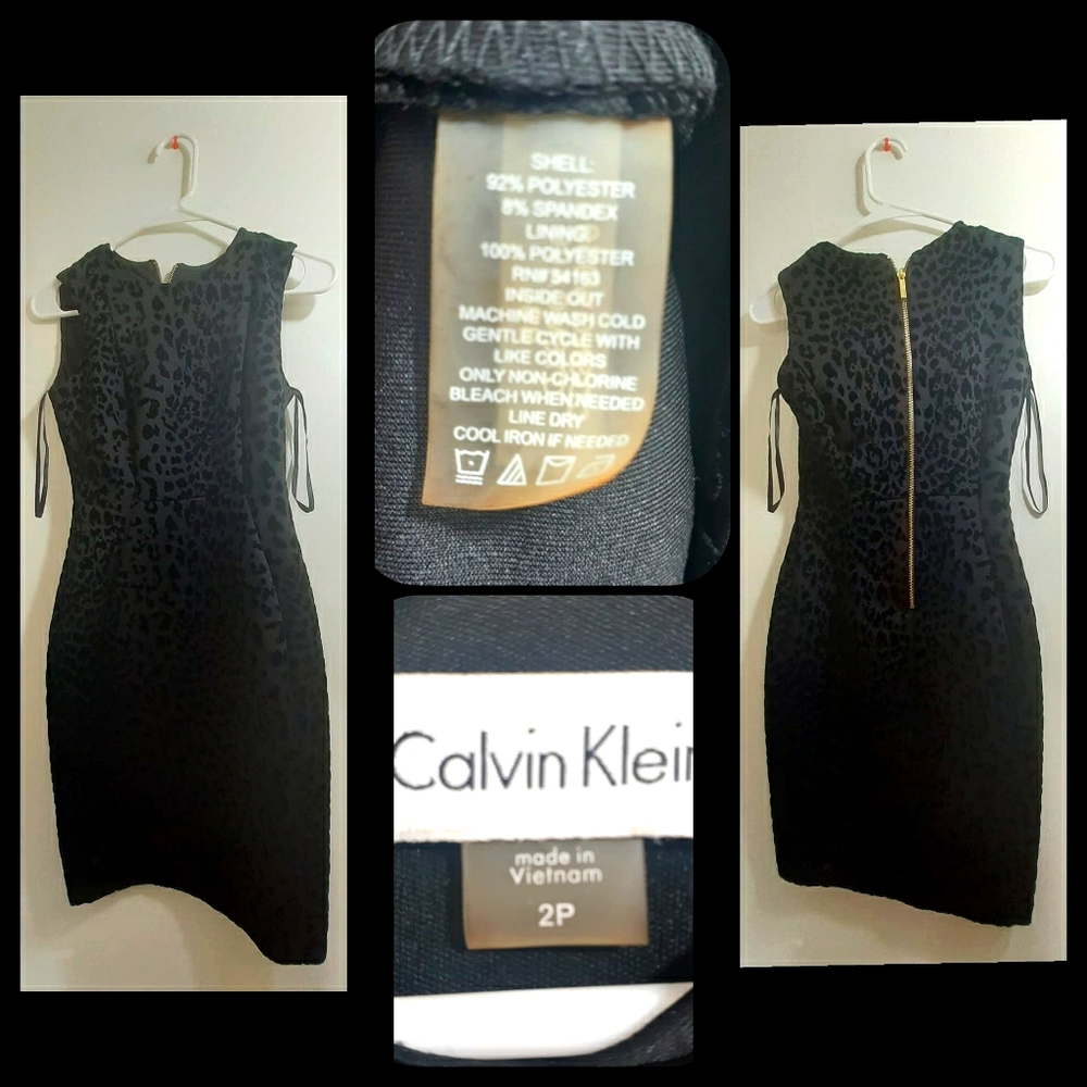 Calvin Klein Womens Sleeveless Sweater Dress